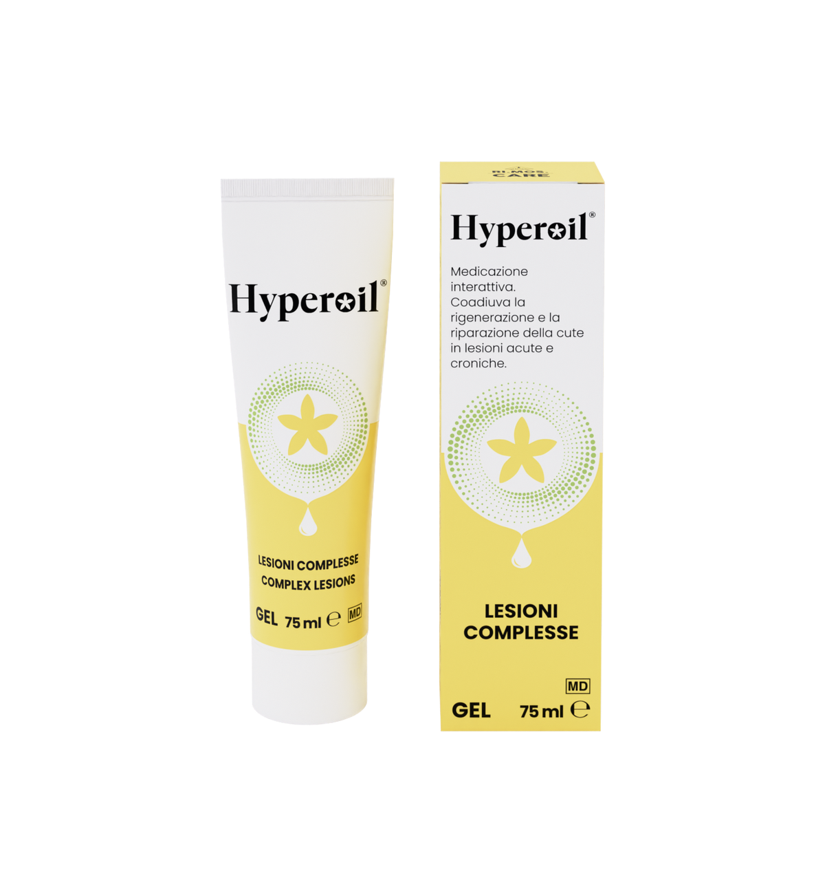 Hyperoil Gel 75 ml für die Pflege komplexer Läsionen
